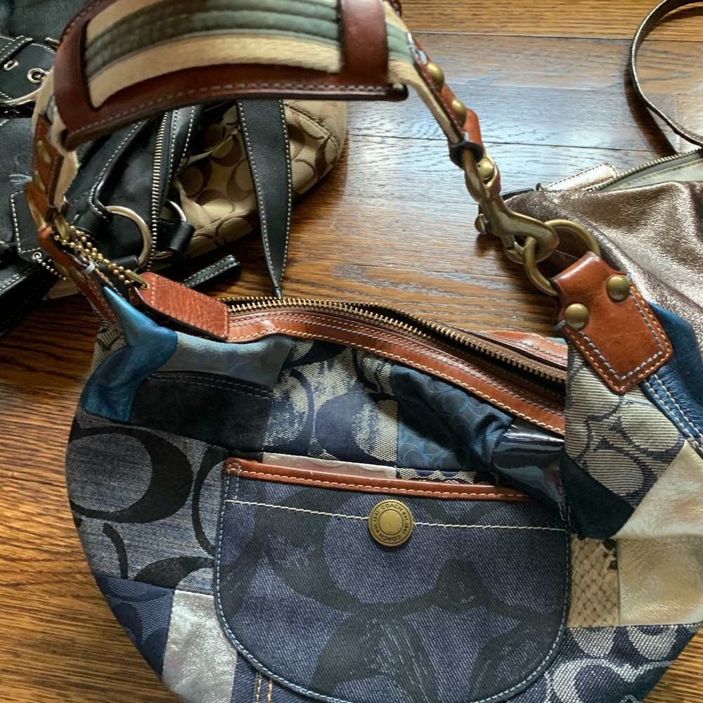 Coach patch work bag